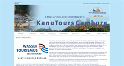 Desktop Screenshot of kanutours-camburg.de