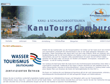 Tablet Screenshot of kanutours-camburg.de